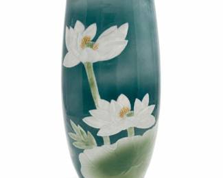 Jingdezhen Glazed Ceramic Lotus Vase, Made in China
