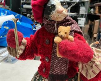 Deborah Muller Winters Workshop Christmas Cat Figure (4/5)