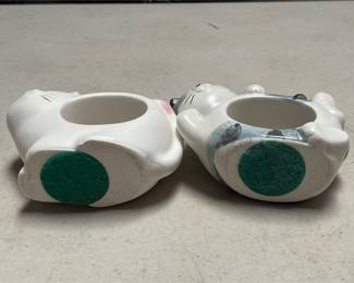 Glazed Ceramic Cat Napkin Rings (2/4)