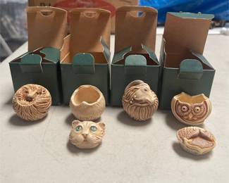 Harmony Kingdom Roly Polys Cass Cat, Mostel Owl, Gleason Ram, Benny Hedgehog (2/3)