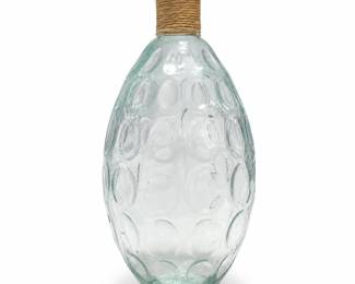 Vidrios San Miguel Recycled Glass Bottle Vase, Handmade in Spain