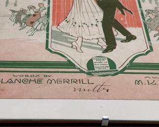 Jazz Baby Framed Sheet-Music Cover, Artwork by Barbelle (3/5)