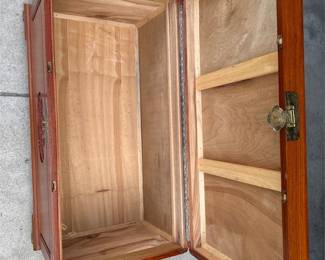 Carved Wood Blanket Chest with Chinese Bird and Plum Blossom Medallions (3/3)