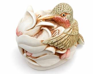 Harmony Kingdom Sweet Serenade Hummingbird Box Figurine, TJHU