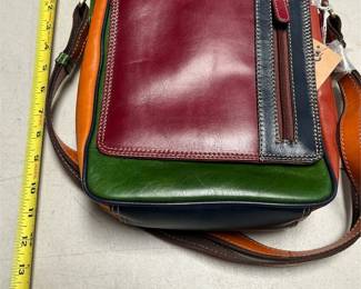 Bottega Rò Italian Leather Multicolor Crossbody Bag, New with Tag (6/6)