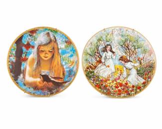 Thornton Utz “Dawn” and Jo Anne Mix “The Enchanted Garden” Collector Plates