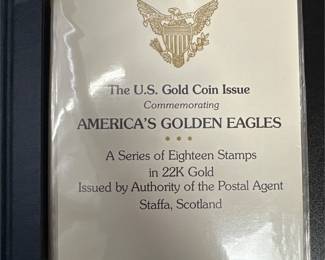 America’s Golden Eagles Stamp Album, The U.S. Gold Coin Issue (2/3)