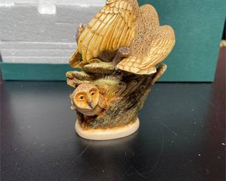 Harmony Kingdom Tender Is The Night Owl Box Figurine TJSER99, Retired, Box (2/3)