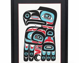 W. Price “Eagle” Northwest Coast Formline Print, Signed and Numbered