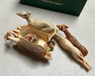 Harmony Kingdom Retired Racers Greyhound Box Figurine, TJLEGR (4/5)