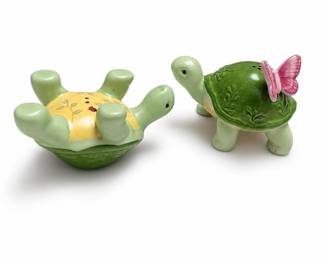 Lenox Butterfly Meadow Turtle Salt and Pepper Shaker Set