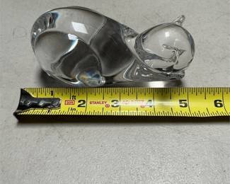 Marcolin Art Crystal Reclining Cat Figurine (5/6)