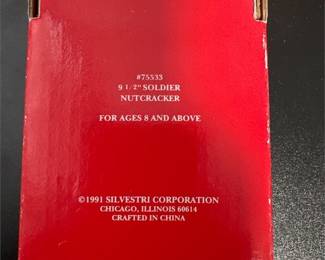 Silvestri 9 1/2" Soldier Nutcracker No. 75533, 1991, Original Box (2/2)