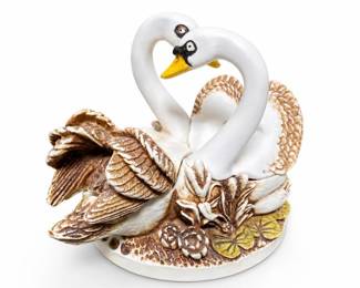 Harmony Kingdom Pillow Talk Swan Box Figurine, TJSER97