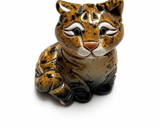 Artesania Rinconada Tabby #153 Ceramic Cat Figurine, aR Mark