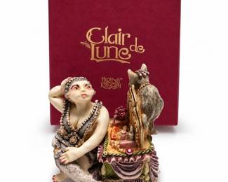 Harmony Kingdom Clair de Lune Josephine & Cat CLLECD, Limited Edition, Box