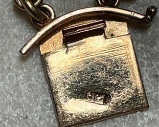 18k Gold Egyptian Revival Enamel Scarab and Cartouche Jewelry Group, 127 g (2/5)