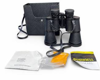 Bushnell Binoculars with Case, Instruction Booklet and Lens Cloth