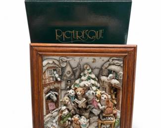 Harmony Kingdom Picturesque Mrs. Lillipurr’s Lodgings PXXMASLECA Relief Tile