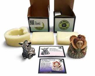 Pot Bellys Striper Zebra and Historicals Queen Elizabeth I Figurine Boxes