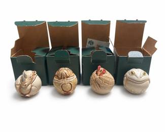 Harmony Kingdom Roly Polys Roseanne, Winston, Rush and Divine Box Figurines