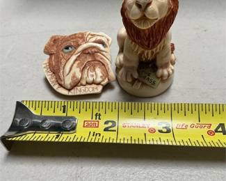 Harmony Kingdom Rule Britannia Lion Box Figurine and Bulldog Pin (5/5)