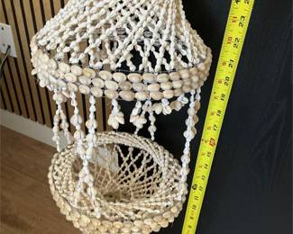 Seashell Hanging Plant Basket with Flared Canopy (3/3)
