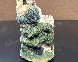Architectural Tabletop Clock with Crenellated Towers (3/4)