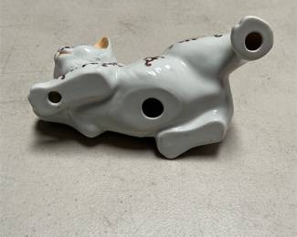 Imari Pattern Glazed Ceramic Cat Figurine with Gilt Trim (2/4)