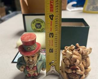 Pot Bellys Uncle Sam Box and Harmony Kingdom Oktobearfest TJEVBE97, Boxed (3/4)