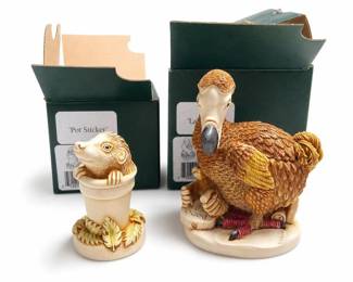 Harmony Kingdom Pot Sticker and The Last Laugh Box Figurines with Boxes