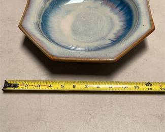 Clouds Pottery Folsom Octagonal Glazed Ceramic Dish (5/5)