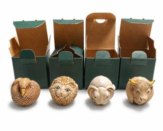 Harmony Kingdom Roly Polys by Adam Binder: Liz, Rosie, Fergie and Hardy Boxes
