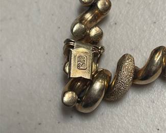 14k Gold San Marco Link Necklace and Bracelet Set, Italy, 69 g (3/5)