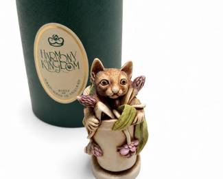 Harmony Kingdom Algenon Cat Box Figurine TJCA8, Peter Calvesbert, Retired, Box