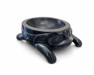 Black Frog Bowl, Northwest Coast Design