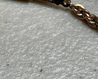 14K Gold-Filled Rope Chain Necklace, Marked 14KGF, 9.82 g (2/4)