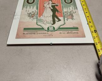 Jazz Baby Framed Sheet-Music Cover, Artwork by Barbelle (5/5)