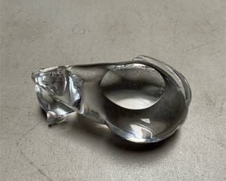 Marcolin Art Crystal Reclining Cat Figurine (2/6)