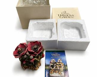 Harmony Kingdom Lord Byron’s Harmony Garden Poppy Box, Retired, Box and Booklet