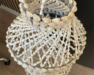 Seashell Hanging Plant Basket with Flared Canopy (2/3)