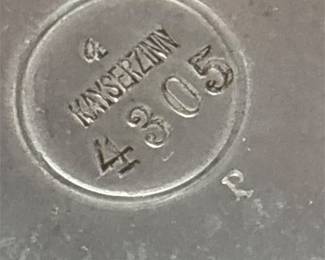 Kayserzinn 4305 Jugendstil Pewter Ewer, Engraved v. Heydenreich, Manöver 1907 (3/5)