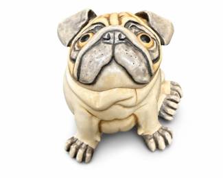 Harmony Kingdom Take A Bow TJLEP01S Pug Box Figurine, Numbered 1780/2000