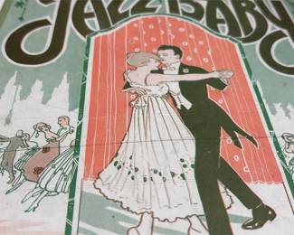 Jazz Baby Framed Sheet-Music Cover, Artwork by Barbelle (4/5)