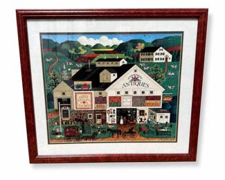 Charles Wysocki “Peppercricket Farms” Framed Reproduction