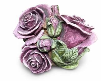 Harmony Kingdom Double Violet Rose HGLEDVR Box Figurine, Numbered 4522/5000