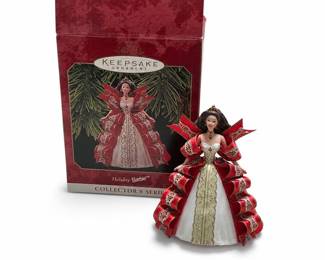 Hallmark Keepsake 1997 Holiday Barbie Ornament QXI6212, 5th in Series, Boxed