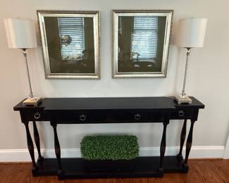 Item #6. Hooker Sanctuary console table from Goods Furniture. Excellent condition. L-72. D- 12. H- 34. Price - $280.00