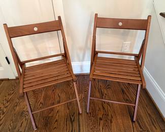Pair of folding chairs. Price - $16.00