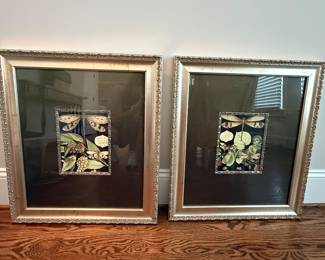 Pair of dragonfly framed prints. 22 3/4 x 25 3/4. Excellent condition. Price - $40.00